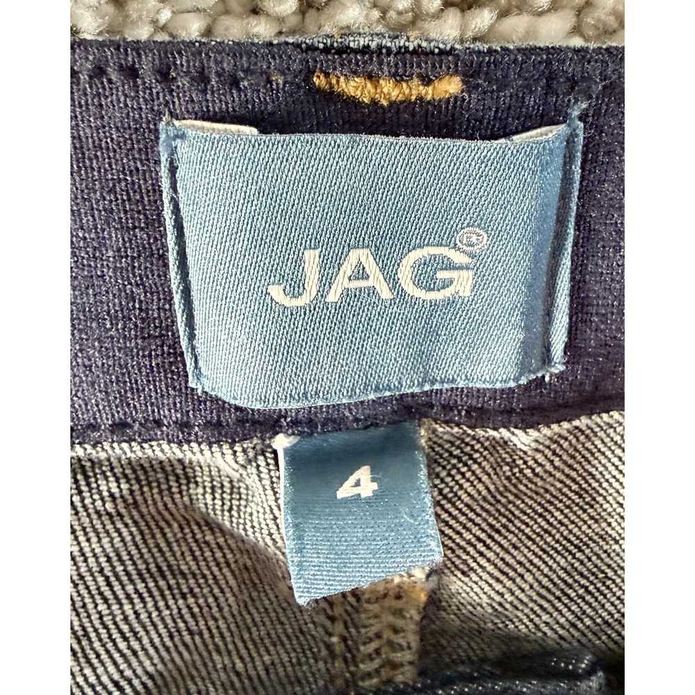 Jag Ruby Straight Crop Denim Blue Jeans Dark Wash Size 4 Inseam 26 4x26 - Picture 5 of 7